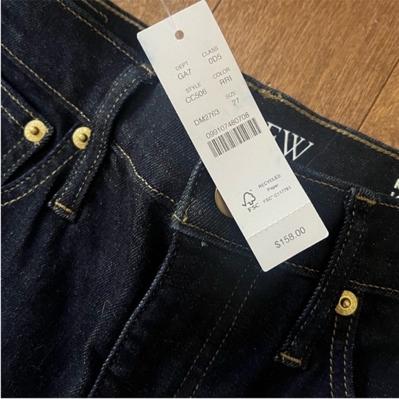 NWT J.Crew High-Rise Bootcut Jeans Classic Flare Super Stretch Denim Size 27 - Picture 3 of 14